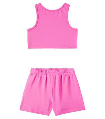 Teddy Bear cotton jersey shirt and shorts set | Moschino Kids