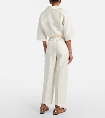 Gerade High-Rise-Hose Efedra | Max Mara