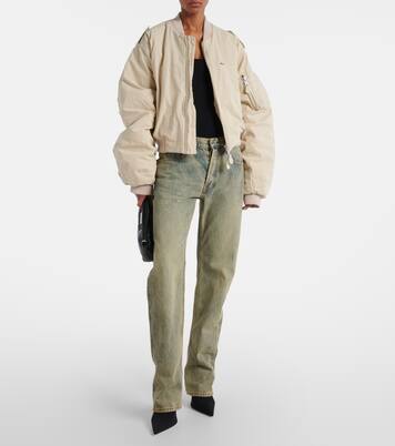 Jeans rectos Slem de tiro medio | Entire Studios