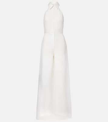 Bridal Tunca semi-sheer silk jumpsuit | Max Mara