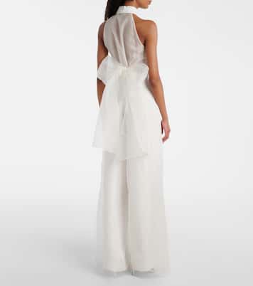 Bridal Tunca semi-sheer silk jumpsuit | Max Mara