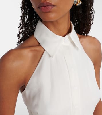 Bridal Tunca semi-sheer silk jumpsuit | Max Mara