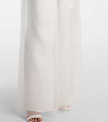 Bridal Tunca semi-sheer silk jumpsuit | Max Mara