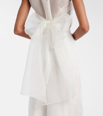 Bridal Tunca semi-sheer silk jumpsuit | Max Mara