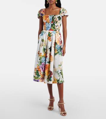 Midikleid aus Baumwolle | Dolce&Gabbana