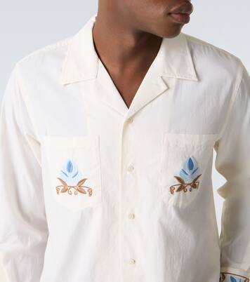 Nouveau Vine cotton poplin shirt | Bode