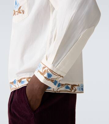 Nouveau Vine cotton poplin shirt | Bode