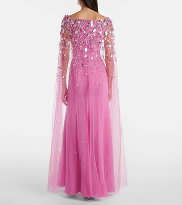 Robe longue Bittersweet à perles fantaisie | Jenny Packham