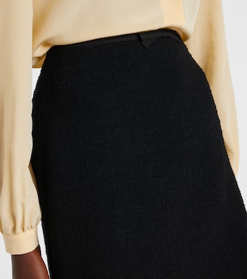 Ruffled wool-blend miniskirt | Valentino