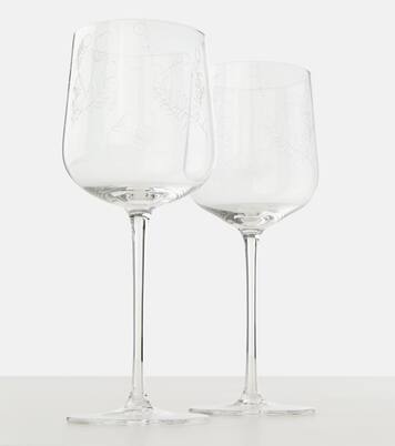 Set Midnight Flowers Mirtillo Tea aus vier Weißgläsern by Marni | Serax