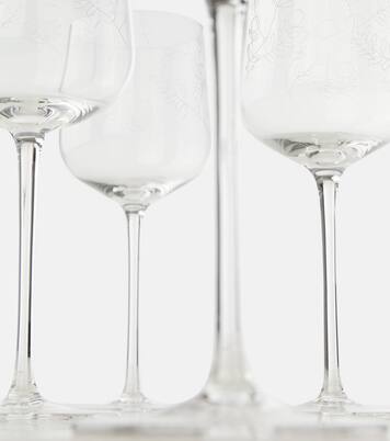 Set Midnight Flowers Mirtillo Tea aus vier Weißgläsern by Marni | Serax