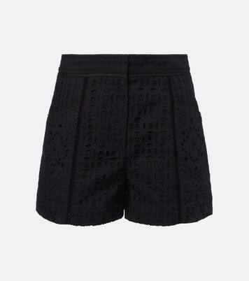 Fabian embellished cotton shorts | Veronica Beard