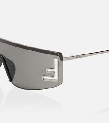Fendi Sport logo flat-top sunglasses | Fendi
