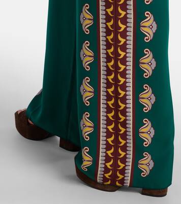Printed silk wide-leg pants | Etro