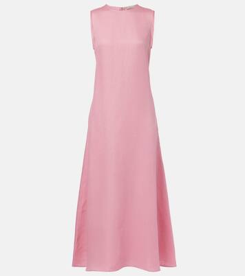 Midikleid Tallin aus Leinen | Asceno