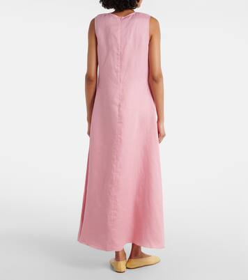 Midikleid Tallin aus Leinen | Asceno