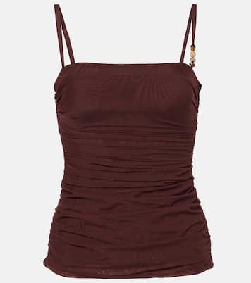 Gathered jersey tank top | SIR