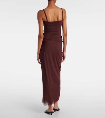 Gathered jersey tank top | SIR