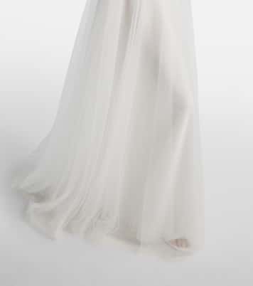 Verzierte Robe Graciella aus Tüll | Costarellos