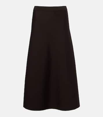 Wool, silk, and cashmere midi skirt | Gabriela Hearst