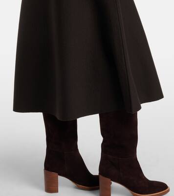 Wool, silk, and cashmere midi skirt | Gabriela Hearst