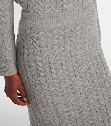 Cable-knit wool and cashmere pencil skirt | 'S Max Mara