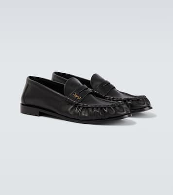 Le Loafer leather penny loafers | Saint Laurent