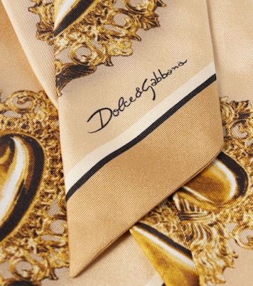 Bedrucktes Tuch aus Seiden-Twill | Dolce&Gabbana