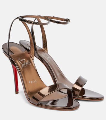 Miss Z 100 mirrored leather sandals | Christian Louboutin