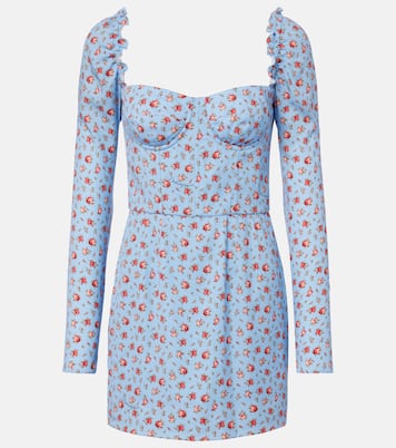 Floral silk-blend minidress | Dolce&Gabbana