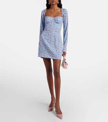 Floral silk-blend minidress | Dolce&Gabbana