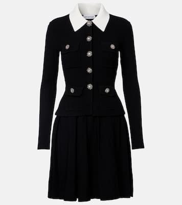 Embellished pleated minidress | Self-Portrait