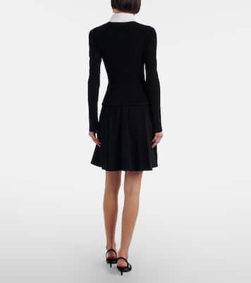 Embellished pleated minidress | Self-Portrait