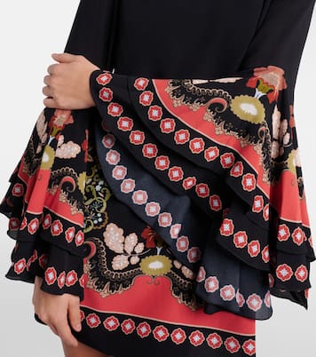 Friday printed crêpe minidress | La DoubleJ