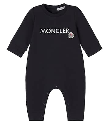 Baby logo cotton-blend onesie | Moncler Enfant