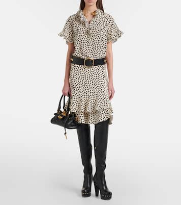 بوت لفوق الركبة من الجلد بمسامير Lola  | Chloé