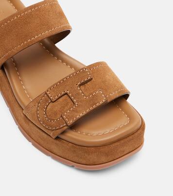 H703 suede platform sandals | Hogan