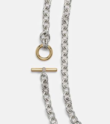 Collar de cadena DY Mercer® de oro de 18 ct y plata de ley con diamantes | David Yurman