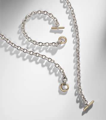 Collar de cadena DY Mercer® de oro de 18 ct y plata de ley con diamantes | David Yurman