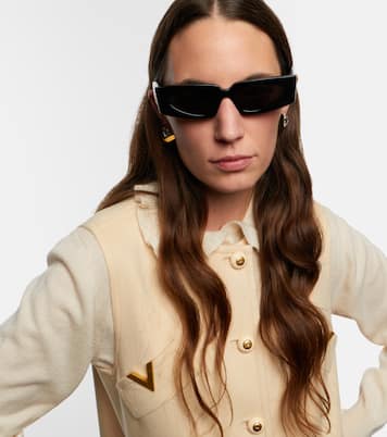 Vain Bold VLogo rectangular sunglasses | Valentino