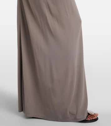 Bezel Quartz gathered jersey maxi skirt | Christopher Esber