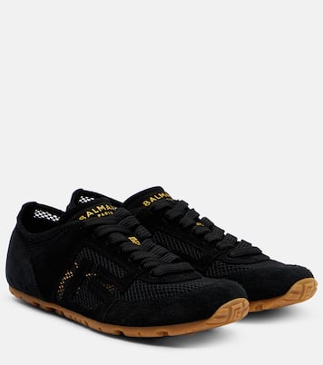Sneakers Runner mit Veloursleder | Balmain