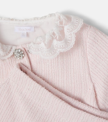 Lace-trimmed tweed jacket and skirt set  | Patachou