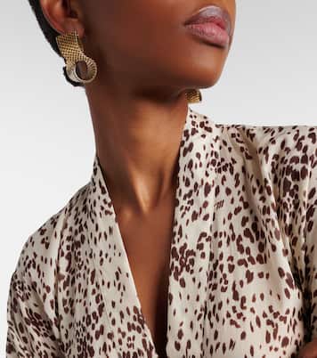 Vestido de playa de algodón estampado | The Attico