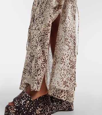 Vestido de playa de algodón estampado | The Attico