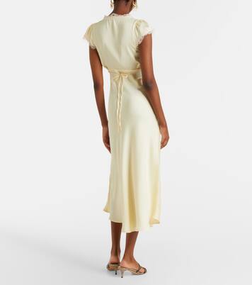 Midikleid Gala aus Satin mit Spitze | Faithfull