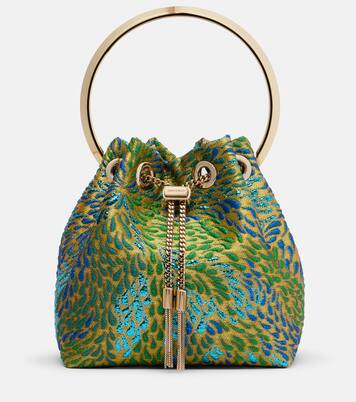Bon Bon brocade bucket bag | Jimmy Choo