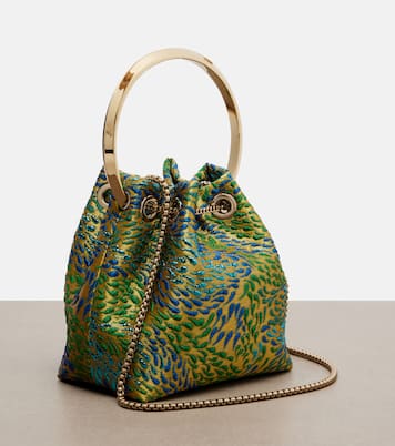 Bon Bon brocade bucket bag | Jimmy Choo