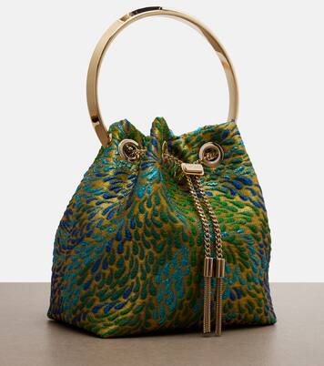 Bon Bon brocade bucket bag | Jimmy Choo