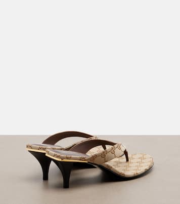 Vittoria GG canvas thong sandals | Gucci